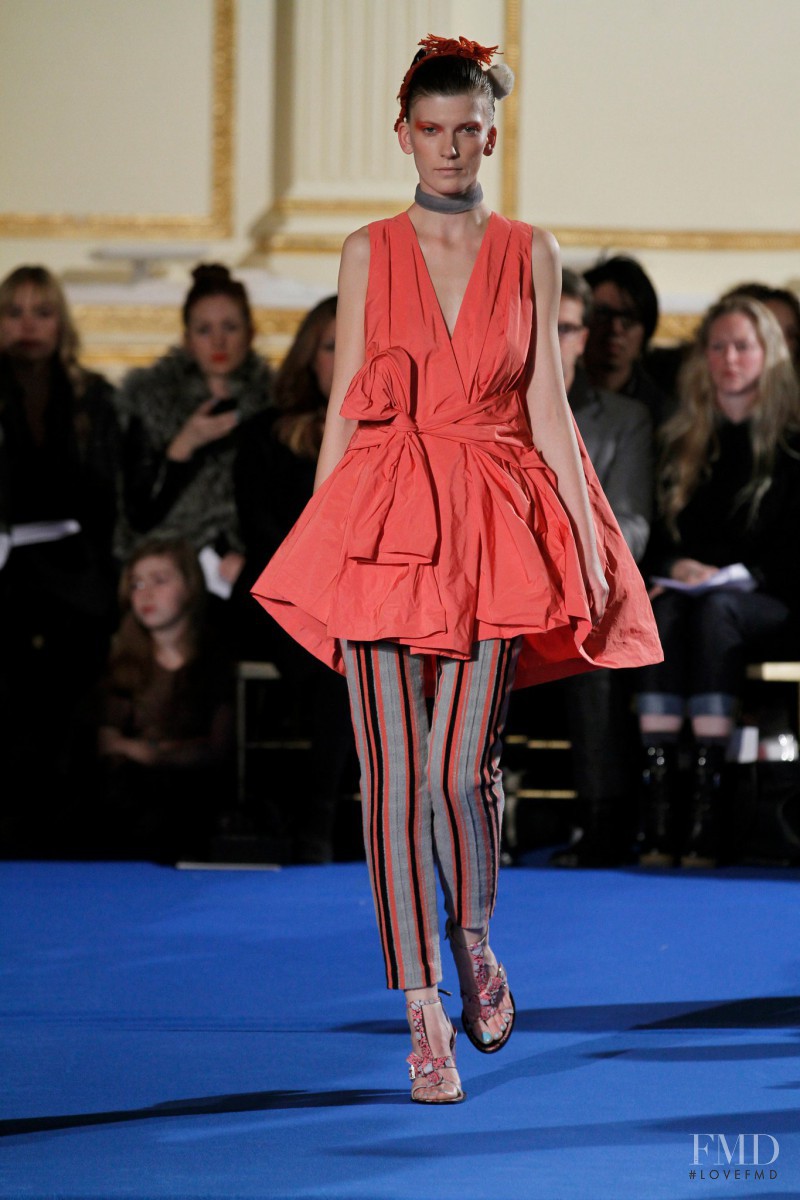 Valerija Kelava featured in  the Thakoon fashion show for Autumn/Winter 2011