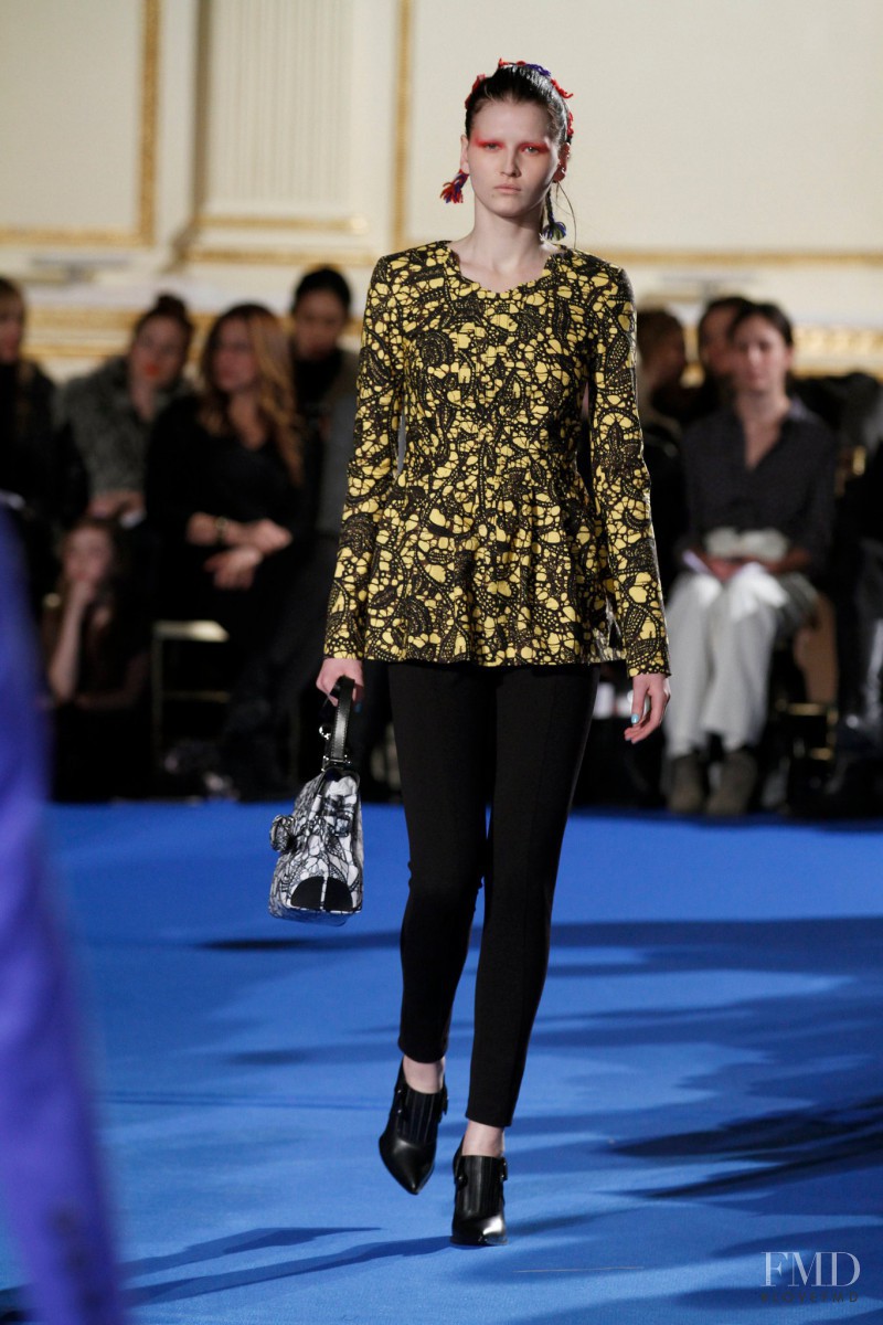 Katlin Aas featured in  the Thakoon fashion show for Autumn/Winter 2011