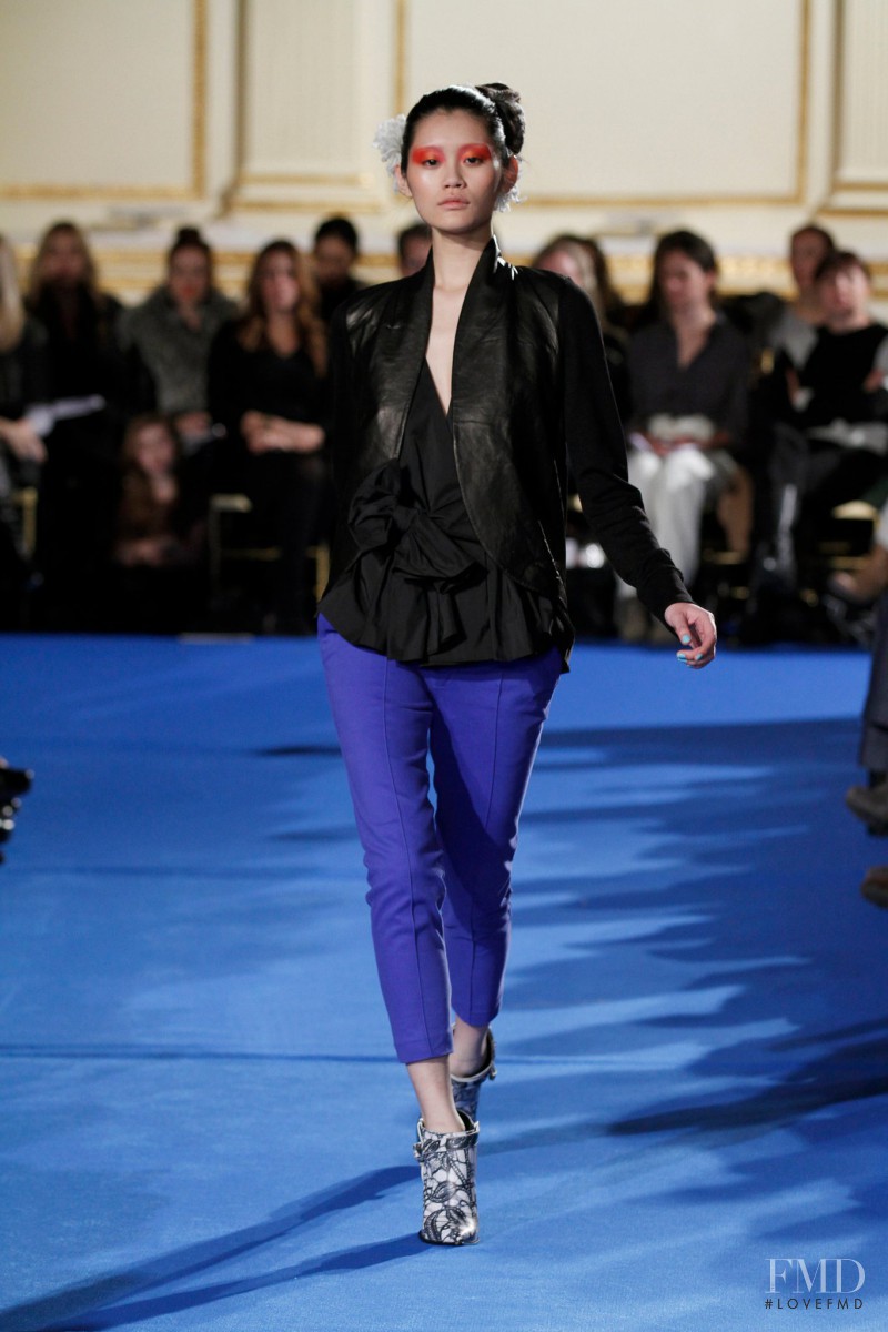 Ming Xi featured in  the Thakoon fashion show for Autumn/Winter 2011