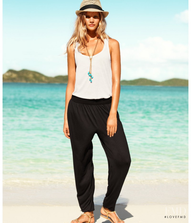 Marloes Horst featured in  the H&M catalogue for Summer 2012