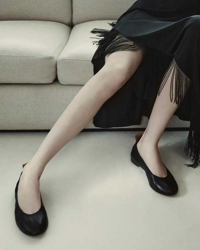 Greta Elisa Hofer featured in  the Lanvin Ballerina 2024 Campaign advertisement for Summer 2024