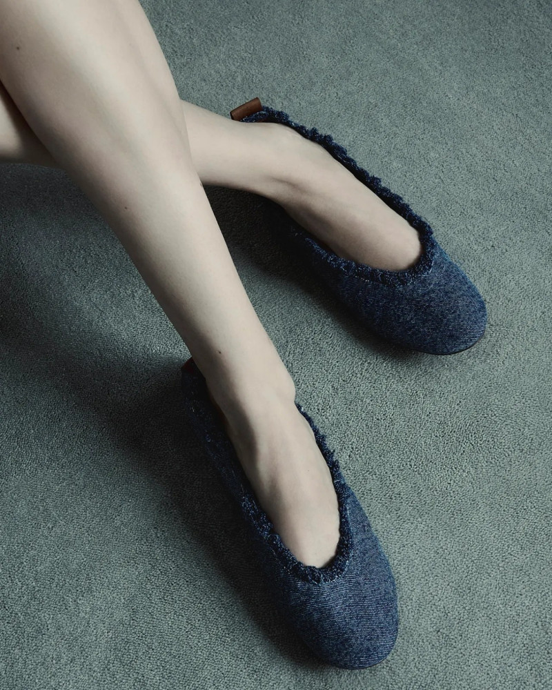 Greta Elisa Hofer featured in  the Lanvin Ballerina 2024 Campaign advertisement for Summer 2024