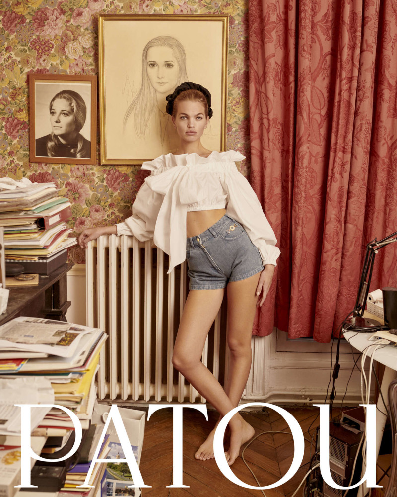 Daphne Groeneveld featured in  the Patou advertisement for Spring/Summer 2024