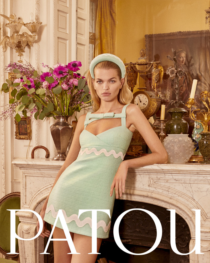 Daphne Groeneveld featured in  the Patou advertisement for Spring/Summer 2024