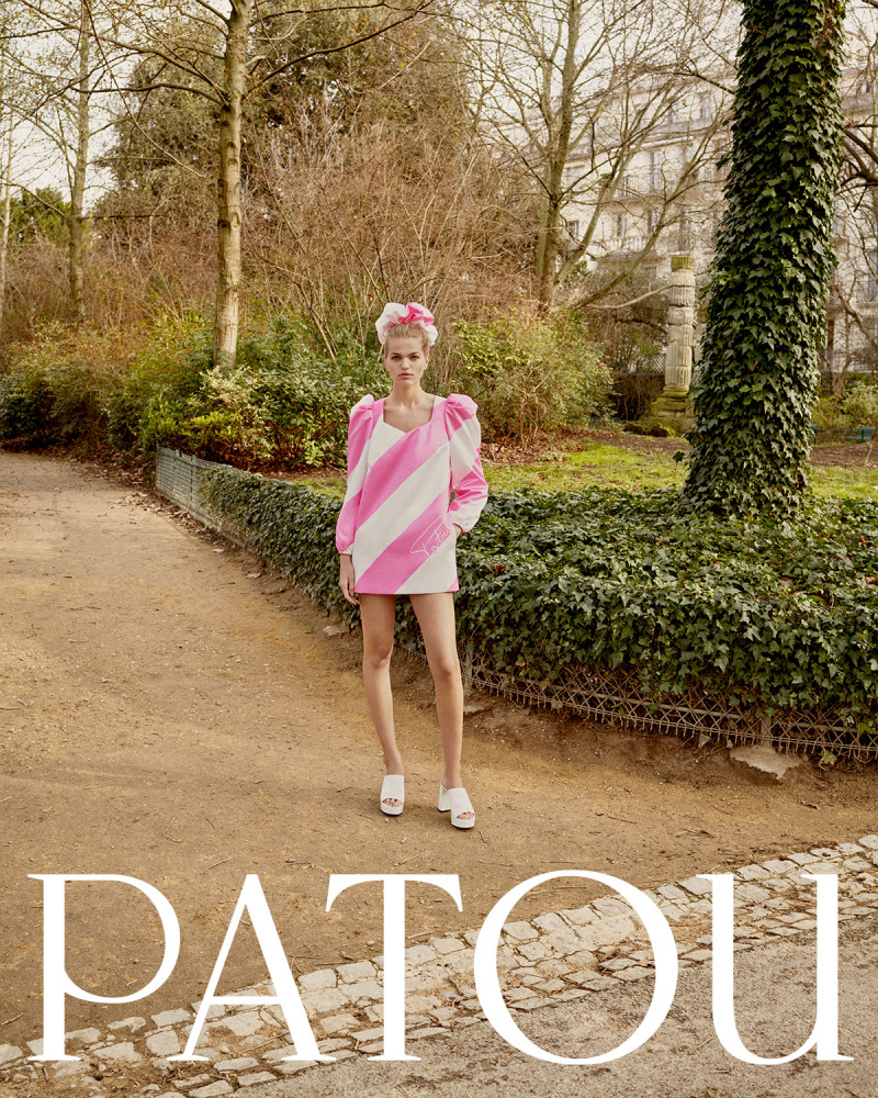 Daphne Groeneveld featured in  the Patou advertisement for Spring/Summer 2024