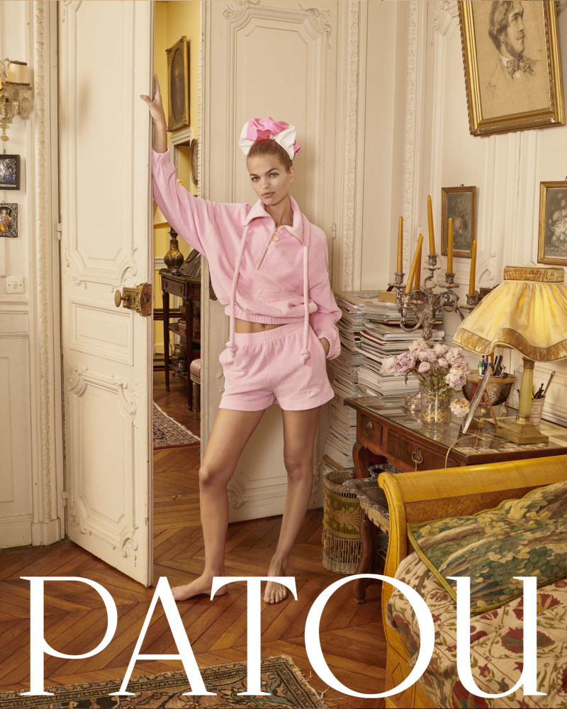 Daphne Groeneveld featured in  the Patou advertisement for Spring/Summer 2024