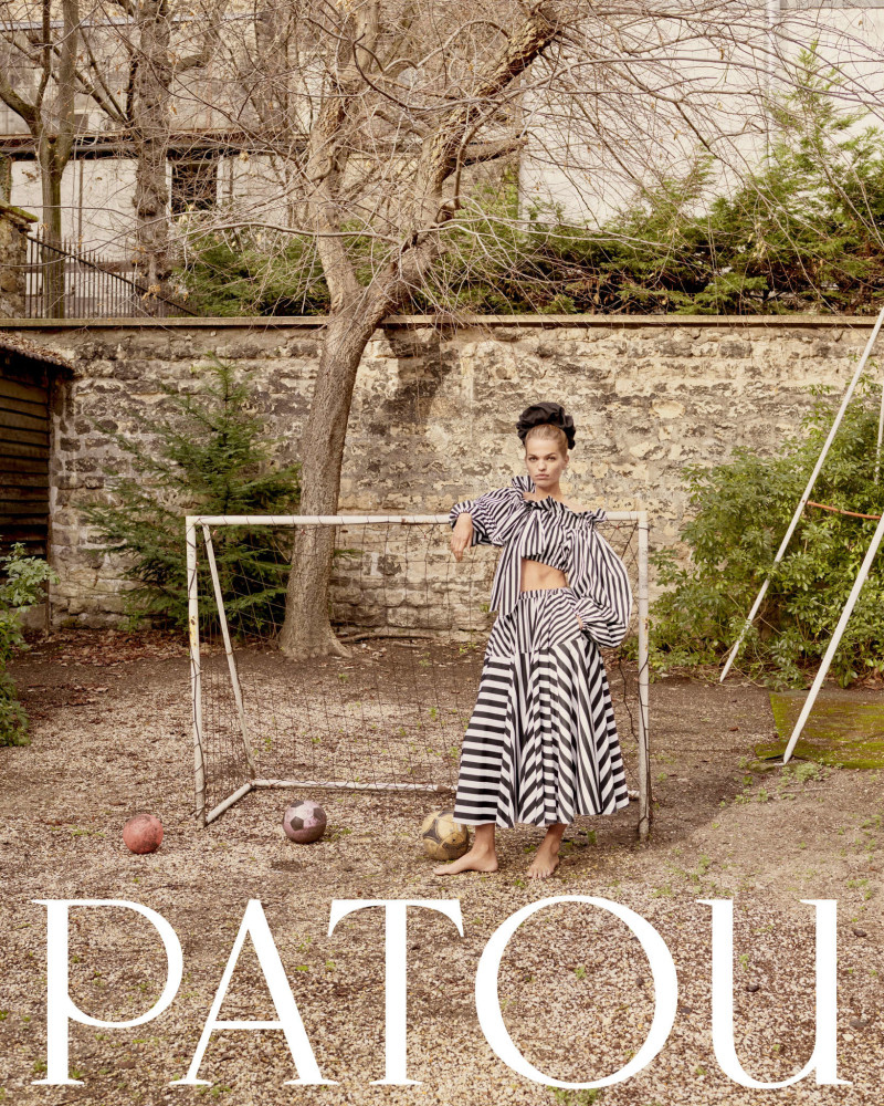 Daphne Groeneveld featured in  the Patou advertisement for Spring/Summer 2024