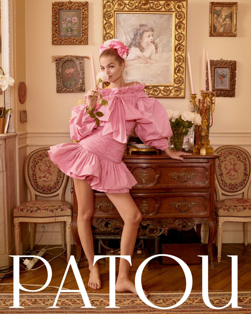 Daphne Groeneveld featured in  the Patou advertisement for Spring/Summer 2024