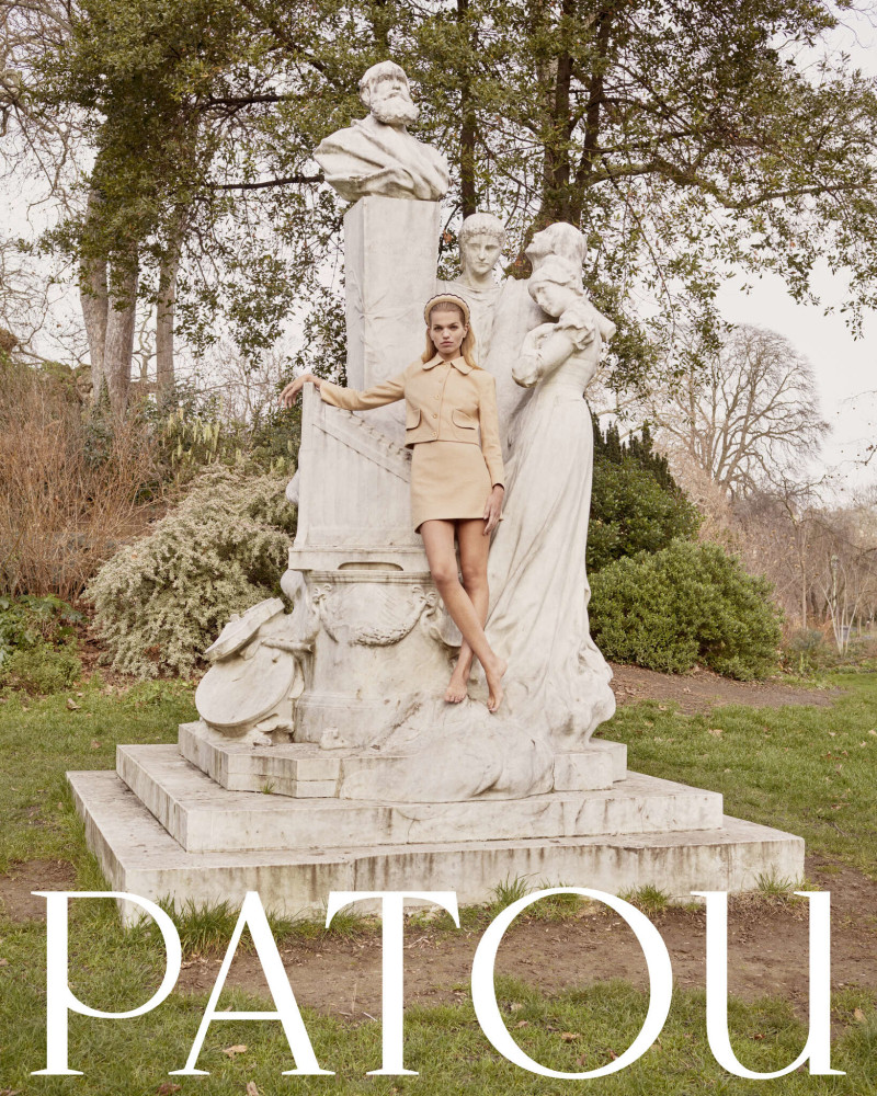 Daphne Groeneveld featured in  the Patou advertisement for Spring/Summer 2024