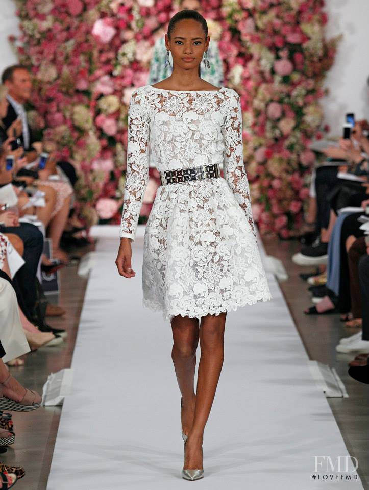 Malaika Firth featured in  the Oscar de la Renta fashion show for Spring/Summer 2015