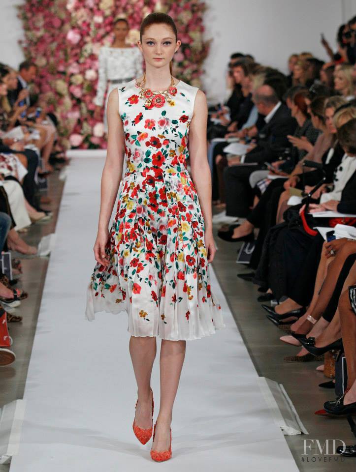 Sophie Touchet featured in  the Oscar de la Renta fashion show for Spring/Summer 2015
