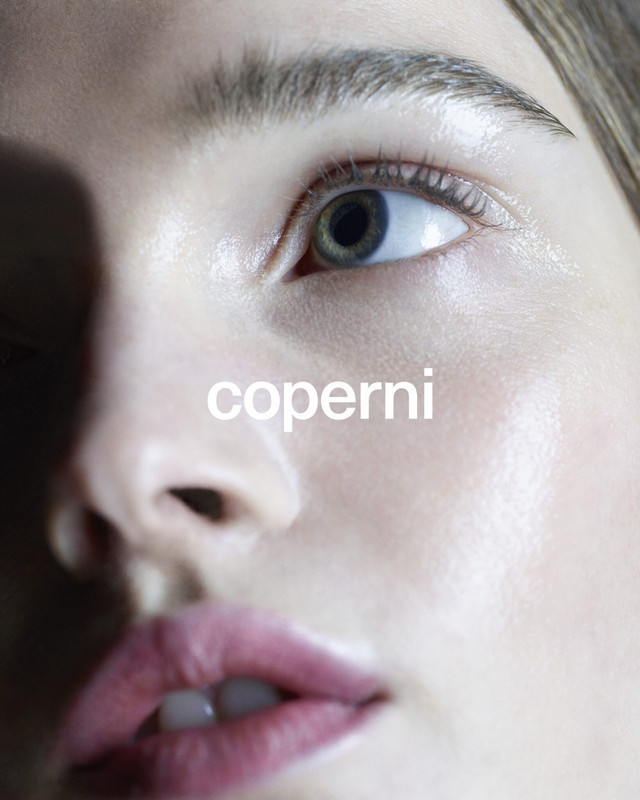 Lulu Tenney featured in  the Coperni advertisement for Spring/Summer 2024