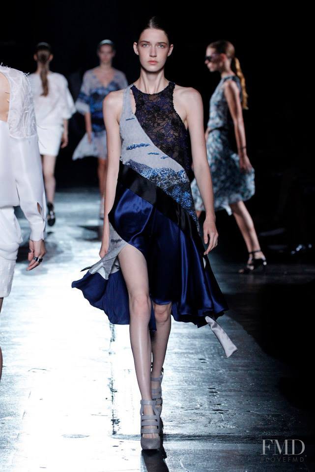 Josephine van Delden featured in  the Prabal Gurung fashion show for Spring/Summer 2015