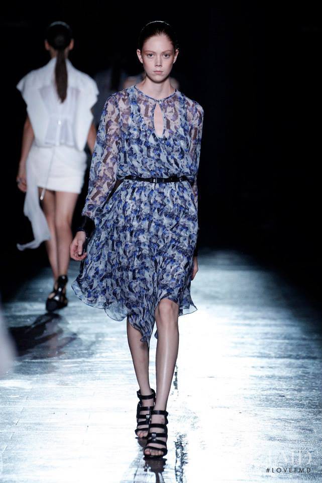 Natalie Westling featured in  the Prabal Gurung fashion show for Spring/Summer 2015