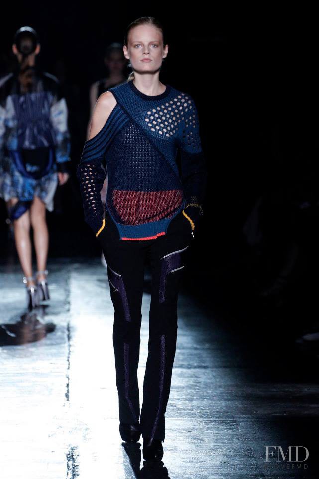 Hanne Gaby Odiele featured in  the Prabal Gurung fashion show for Spring/Summer 2015