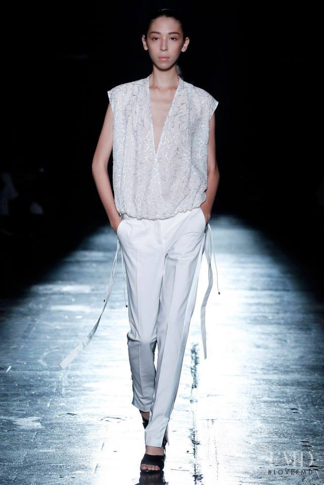Issa Lish featured in  the Prabal Gurung fashion show for Spring/Summer 2015