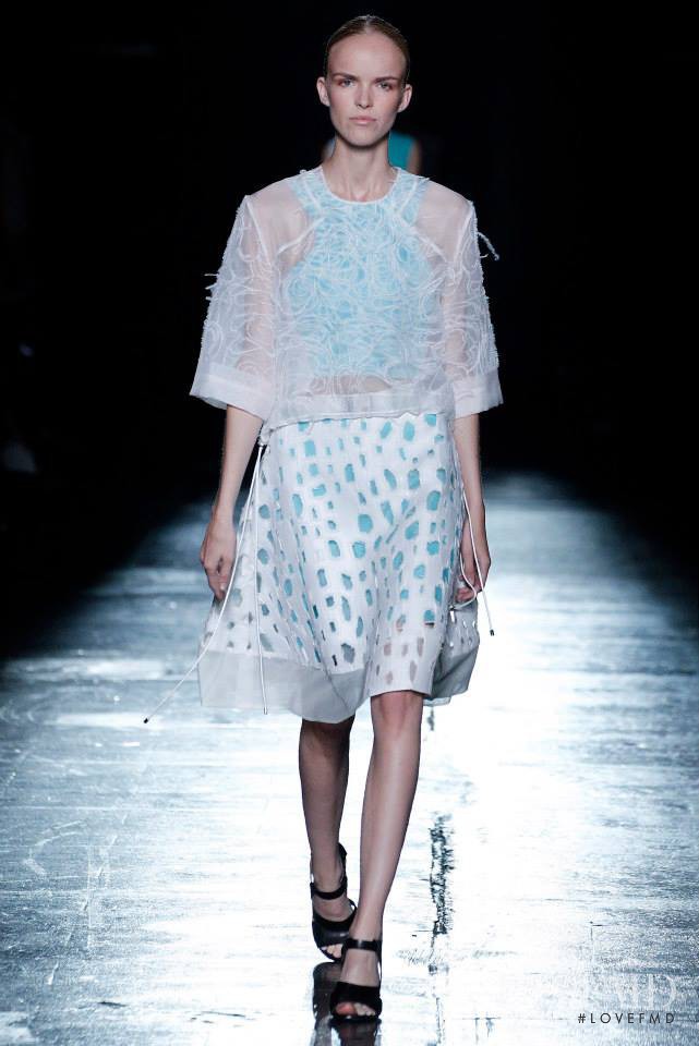 Sigrid Cold featured in  the Prabal Gurung fashion show for Spring/Summer 2015