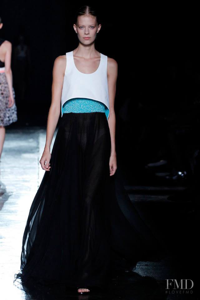 Lexi Boling featured in  the Prabal Gurung fashion show for Spring/Summer 2015