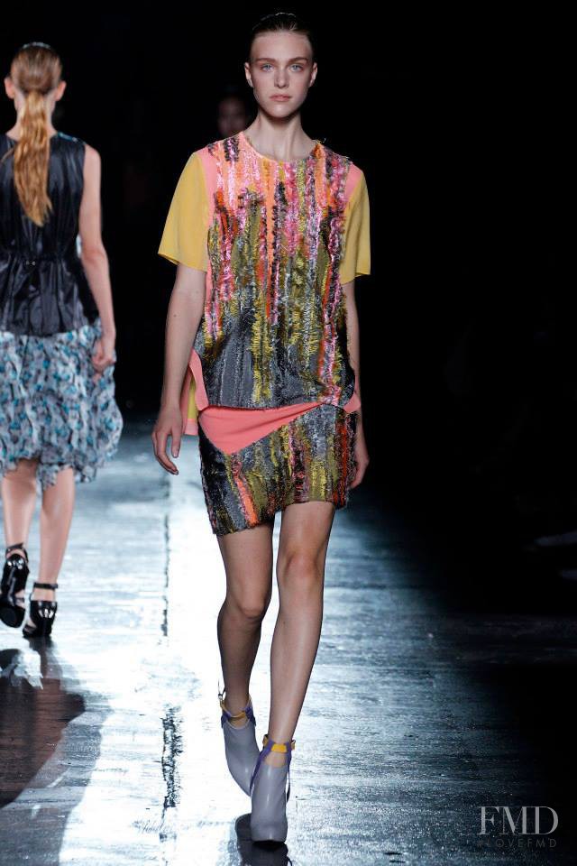 Hedvig Palm featured in  the Prabal Gurung fashion show for Spring/Summer 2015