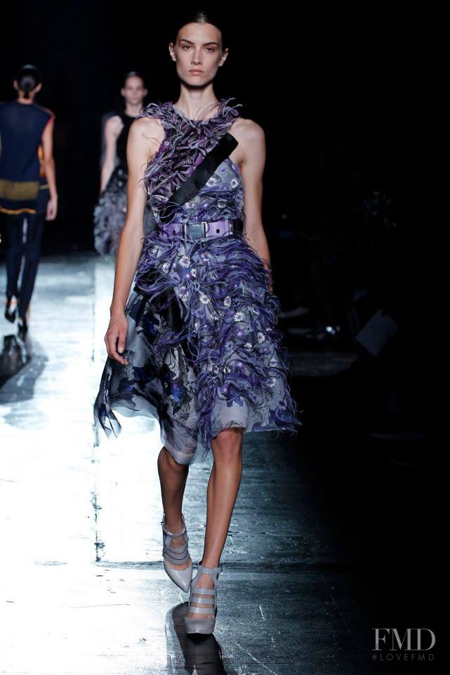 Ronja Furrer featured in  the Prabal Gurung fashion show for Spring/Summer 2015