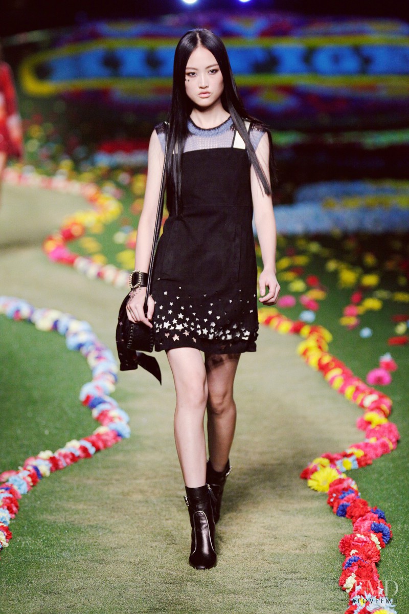 Jing Wen featured in  the Tommy Hilfiger fashion show for Spring/Summer 2015