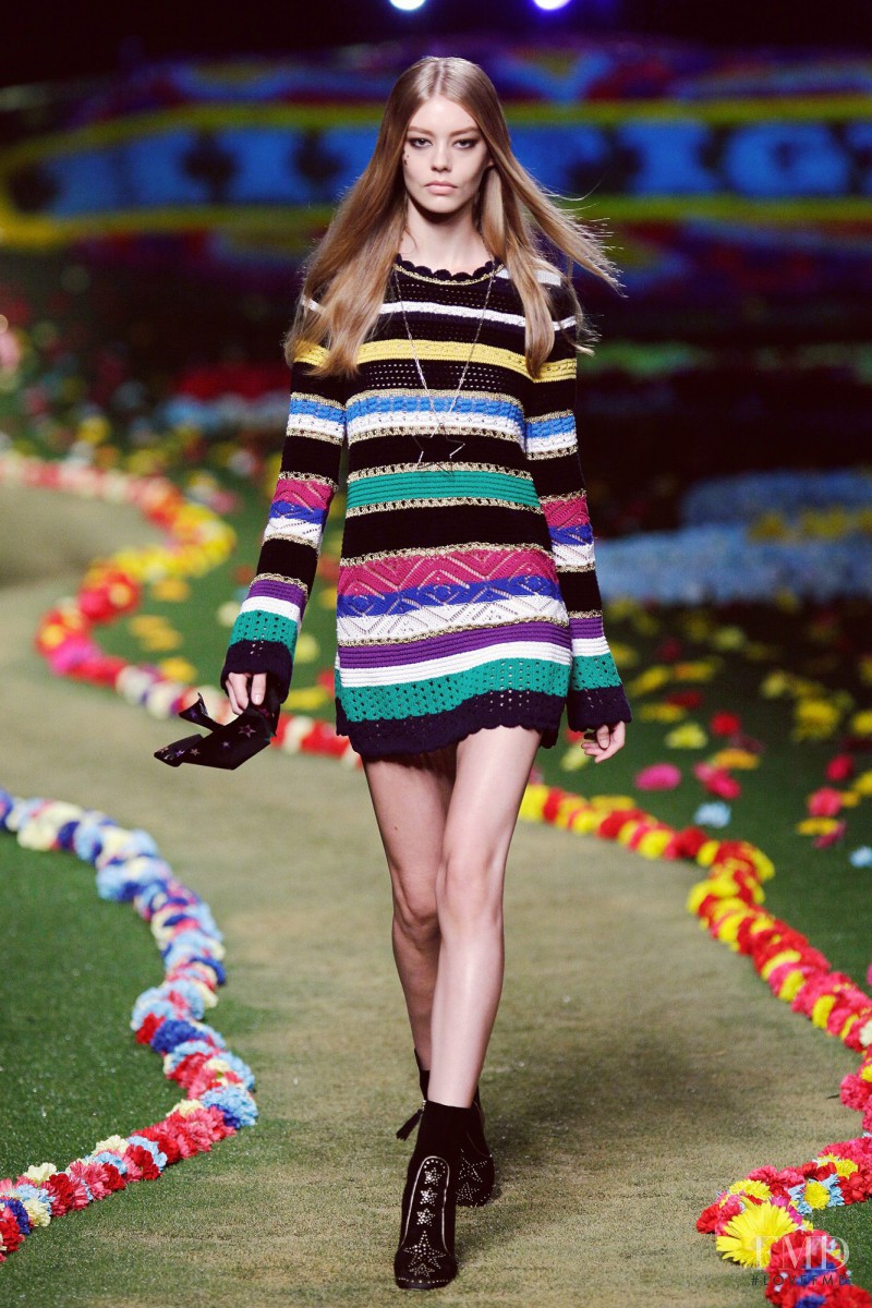 Ondria Hardin featured in  the Tommy Hilfiger fashion show for Spring/Summer 2015