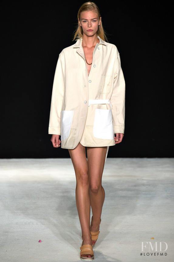 Sanna Bäckström featured in  the rag & bone fashion show for Spring/Summer 2015