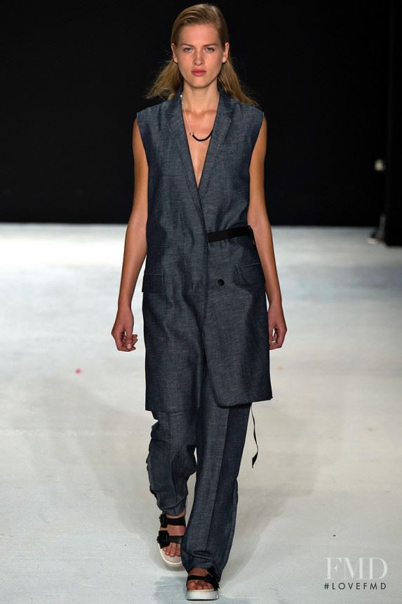 Laura Julie Schwab Holm featured in  the rag & bone fashion show for Spring/Summer 2015
