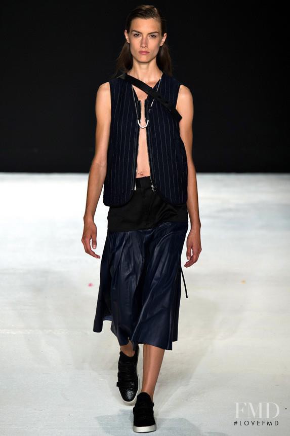 Ronja Furrer featured in  the rag & bone fashion show for Spring/Summer 2015