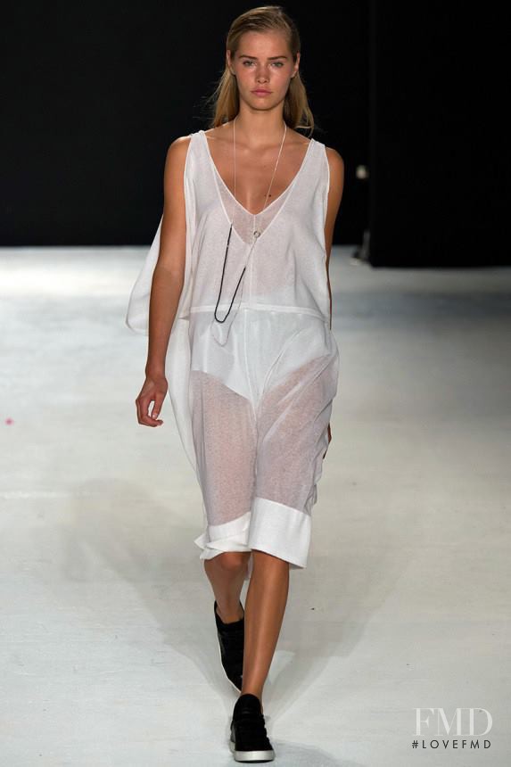 Kirstin Kragh Liljegren featured in  the rag & bone fashion show for Spring/Summer 2015