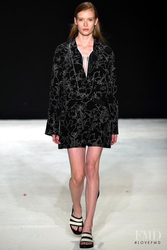 Julia Hafstrom featured in  the rag & bone fashion show for Spring/Summer 2015