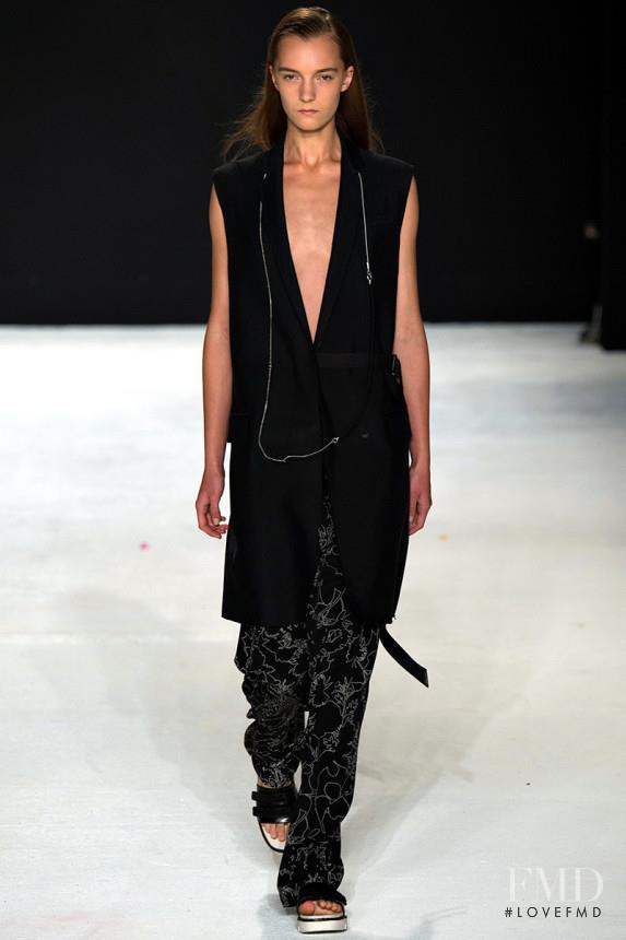 Irina Liss featured in  the rag & bone fashion show for Spring/Summer 2015
