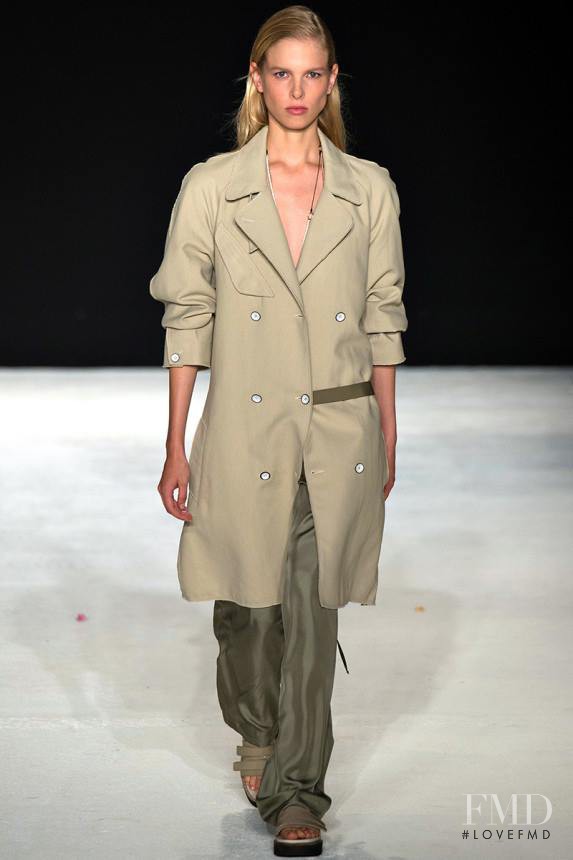 Lina Berg featured in  the rag & bone fashion show for Spring/Summer 2015