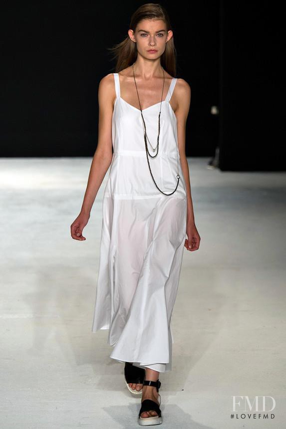 Adrianna Zajdler featured in  the rag & bone fashion show for Spring/Summer 2015
