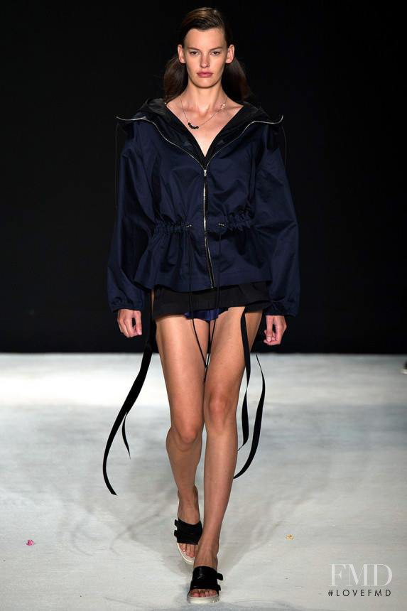 Amanda Murphy featured in  the rag & bone fashion show for Spring/Summer 2015
