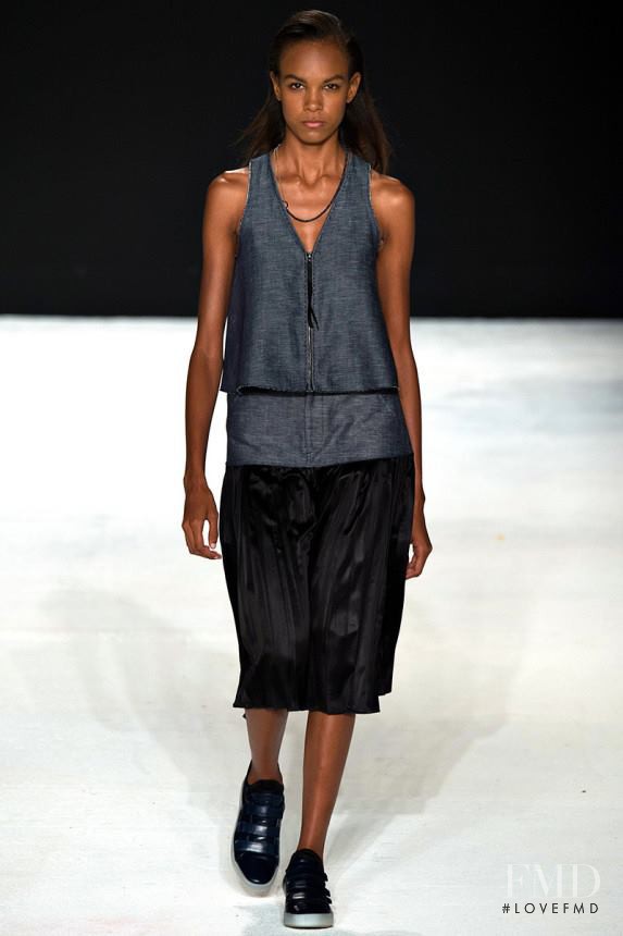 Emely Montero featured in  the rag & bone fashion show for Spring/Summer 2015