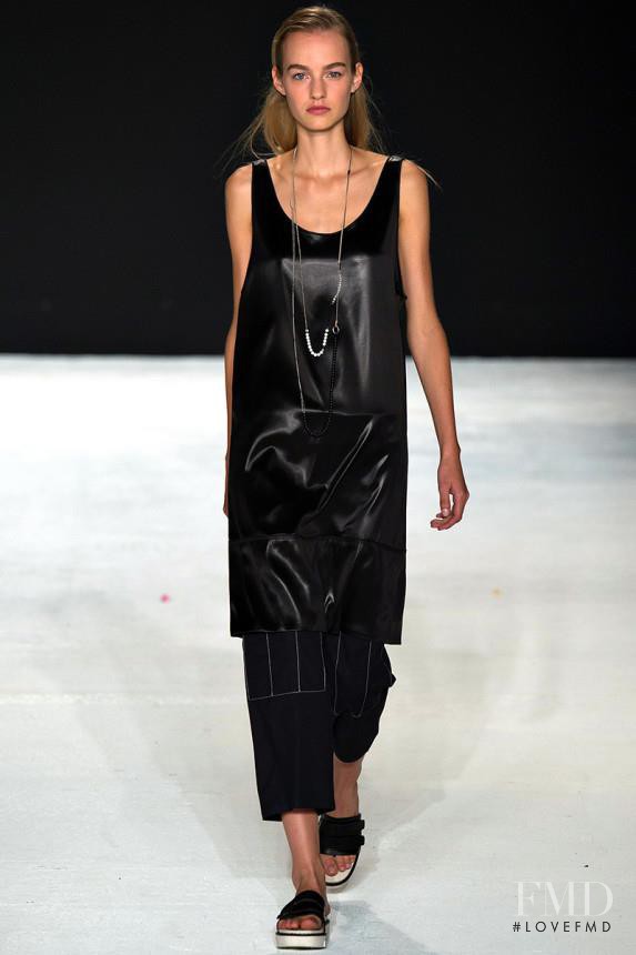 Maartje Verhoef featured in  the rag & bone fashion show for Spring/Summer 2015