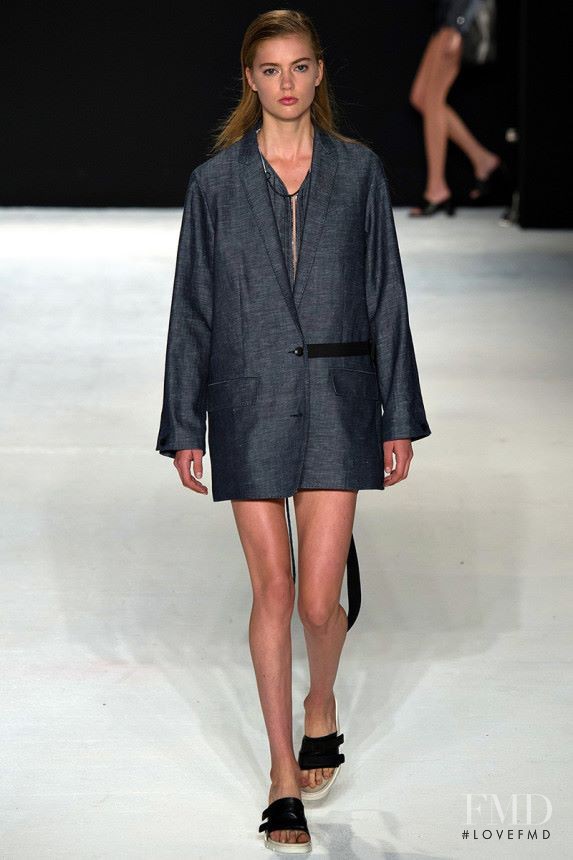 Emmy Rappe featured in  the rag & bone fashion show for Spring/Summer 2015