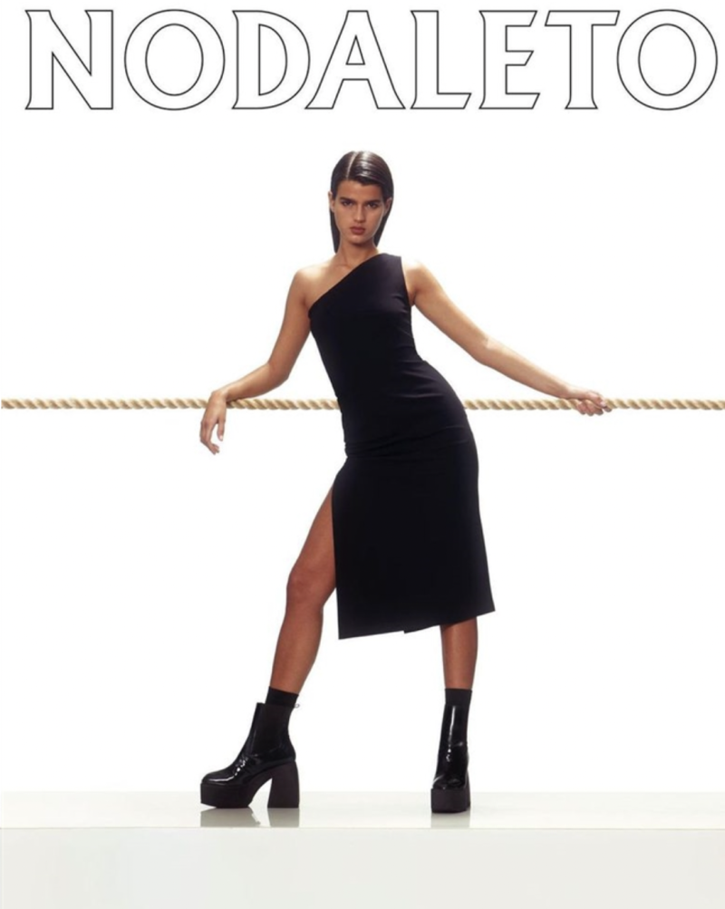 Paula Anguera featured in  the Nodaleto advertisement for Winter 2020