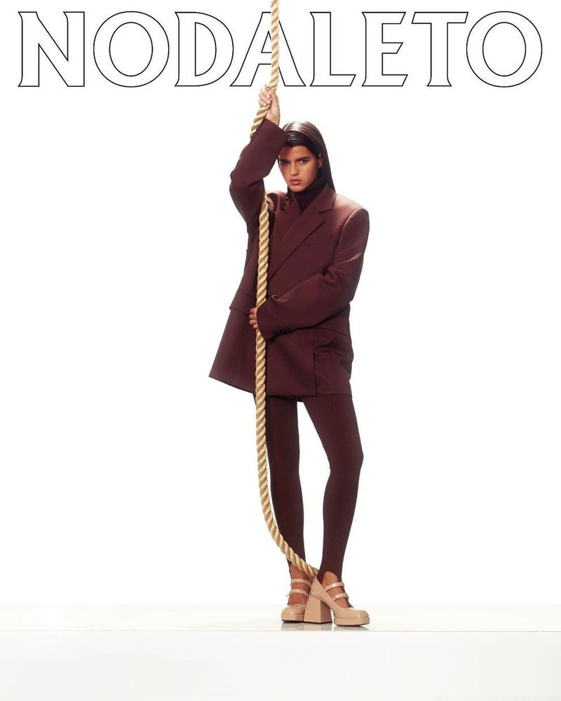 Paula Anguera featured in  the Nodaleto advertisement for Winter 2020