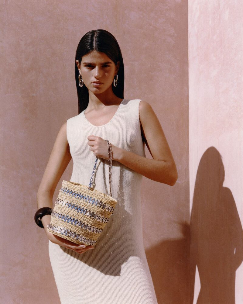 Paula Anguera featured in  the Luisaviaroma advertisement for Spring/Summer 2021