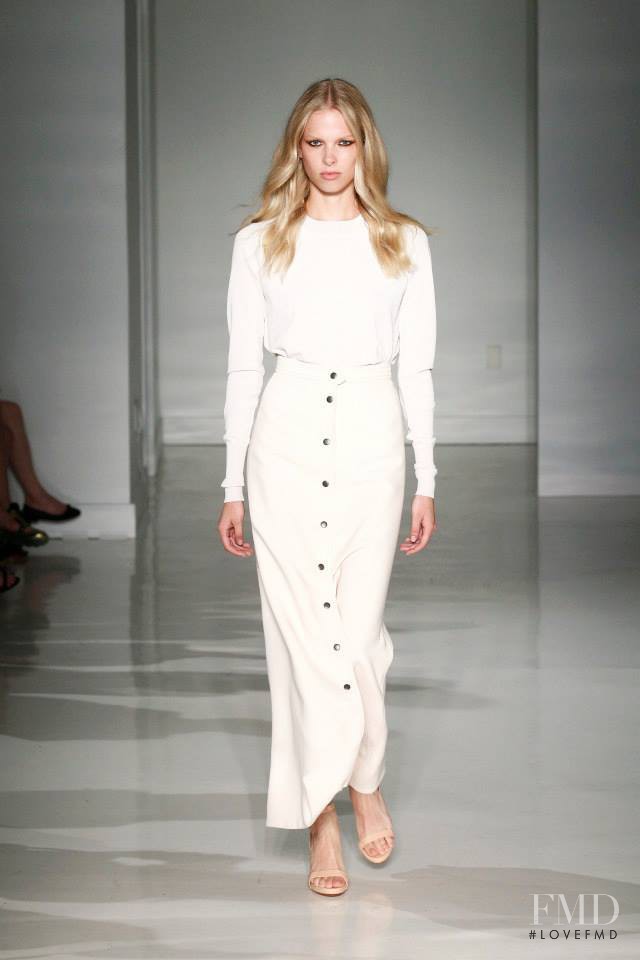 Lina Berg featured in  the Jill Stuart fashion show for Spring/Summer 2015