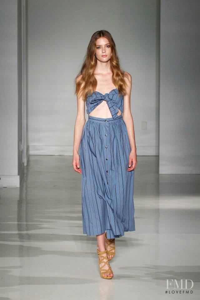 Emmy Rappe featured in  the Jill Stuart fashion show for Spring/Summer 2015