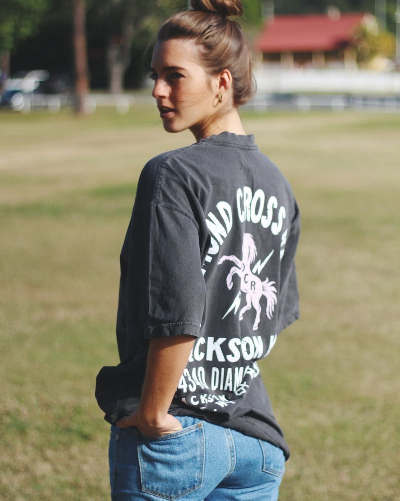 Emily Feld featured in  the Diamond Cross Ranch lookbook for Summer 2023