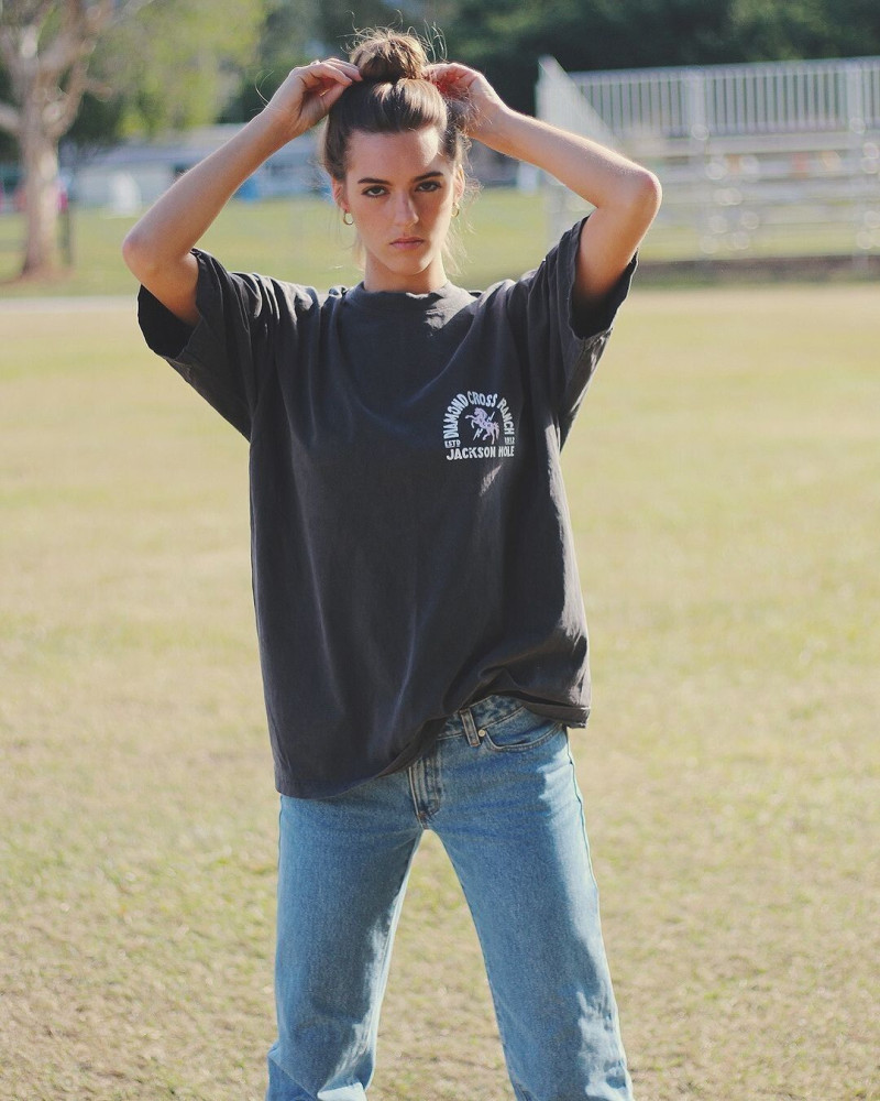 Emily Feld featured in  the Diamond Cross Ranch lookbook for Summer 2023