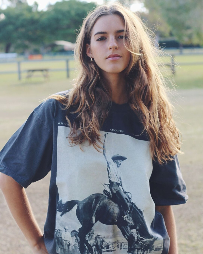 Emily Feld featured in  the Diamond Cross Ranch lookbook for Summer 2023