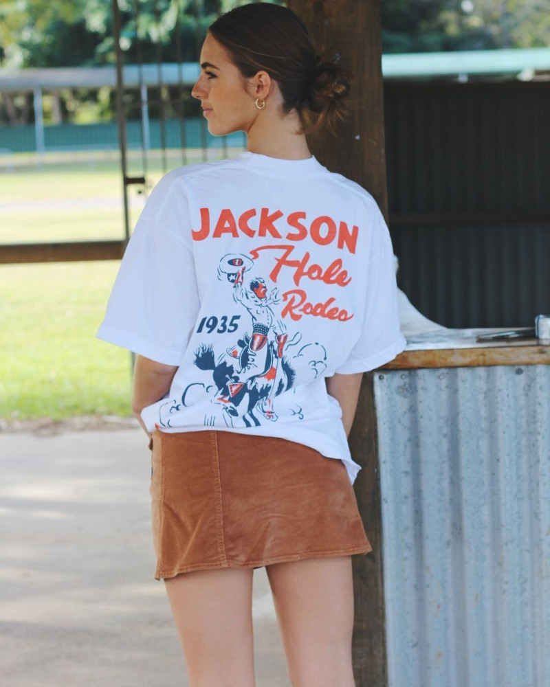 Emily Feld featured in  the Diamond Cross Ranch lookbook for Summer 2023