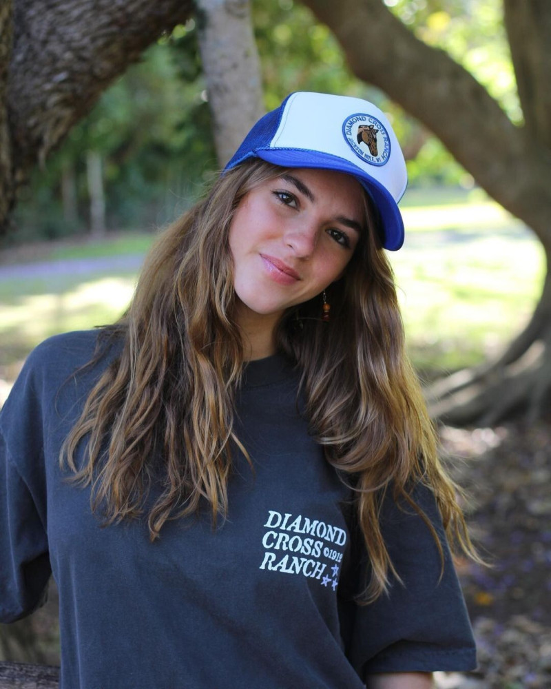 Emily Feld featured in  the Diamond Cross Ranch lookbook for Summer 2023