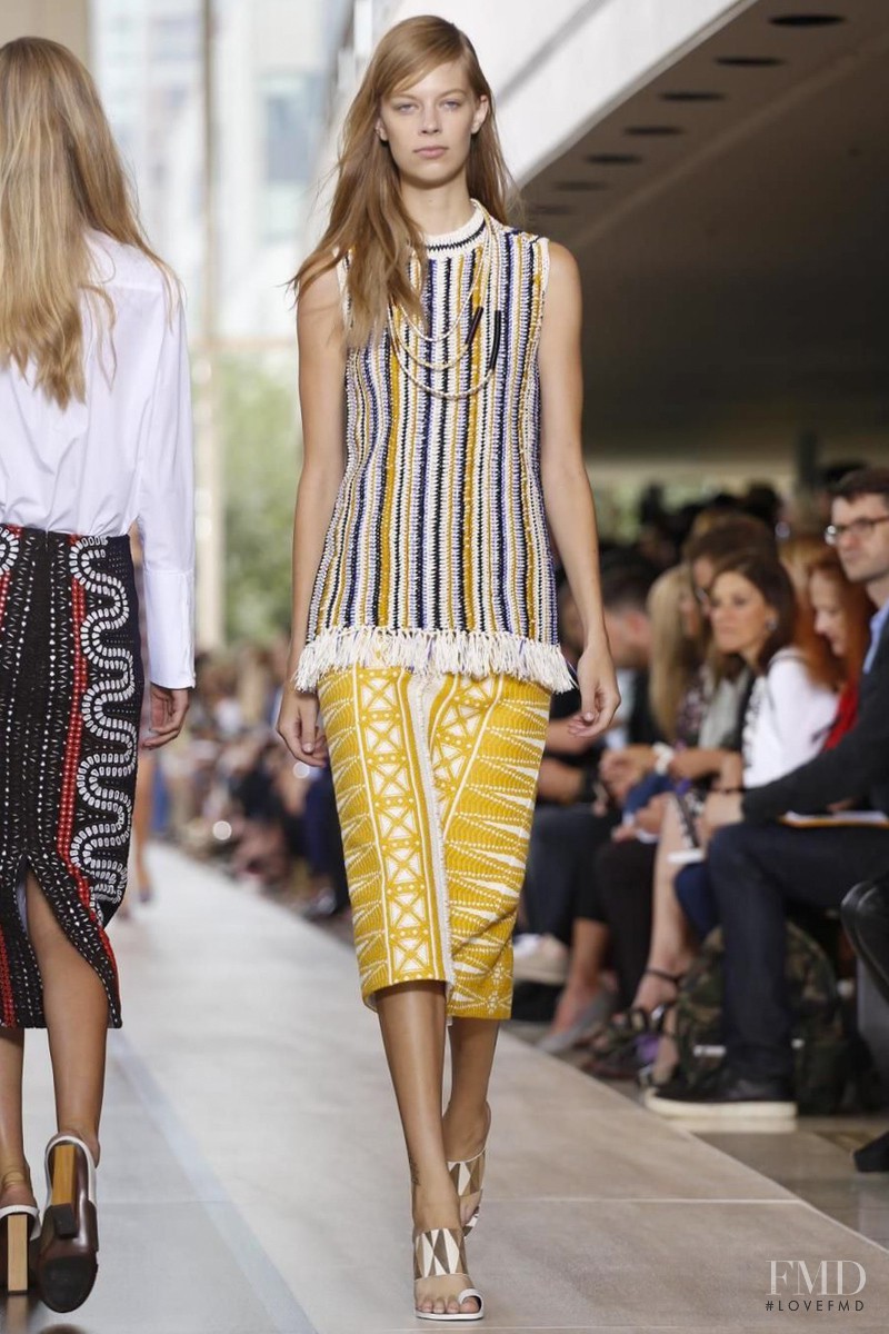 Lexi Boling featured in  the Tory Burch fashion show for Spring/Summer 2015