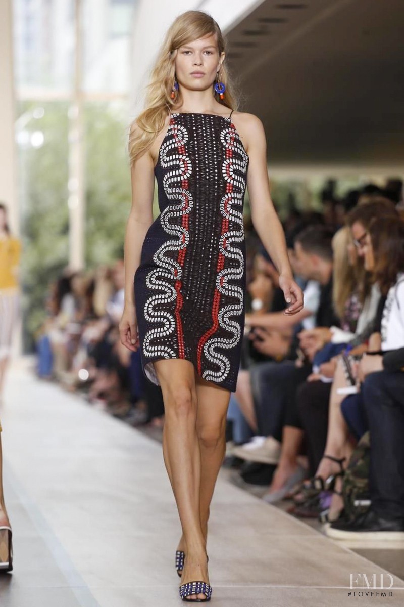 Anna Ewers featured in  the Tory Burch fashion show for Spring/Summer 2015